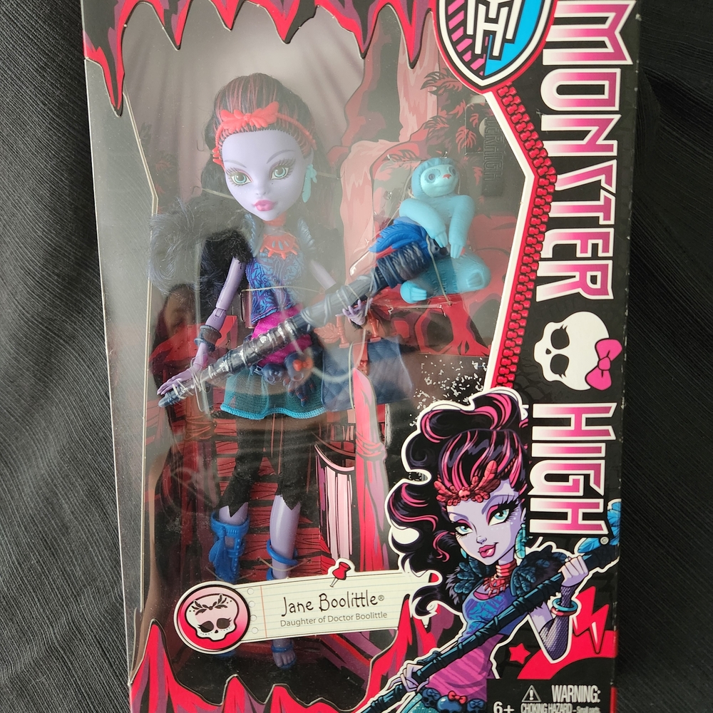 Monster High Jane Boolittle Doll Brand Boo Student (2013) New in Box